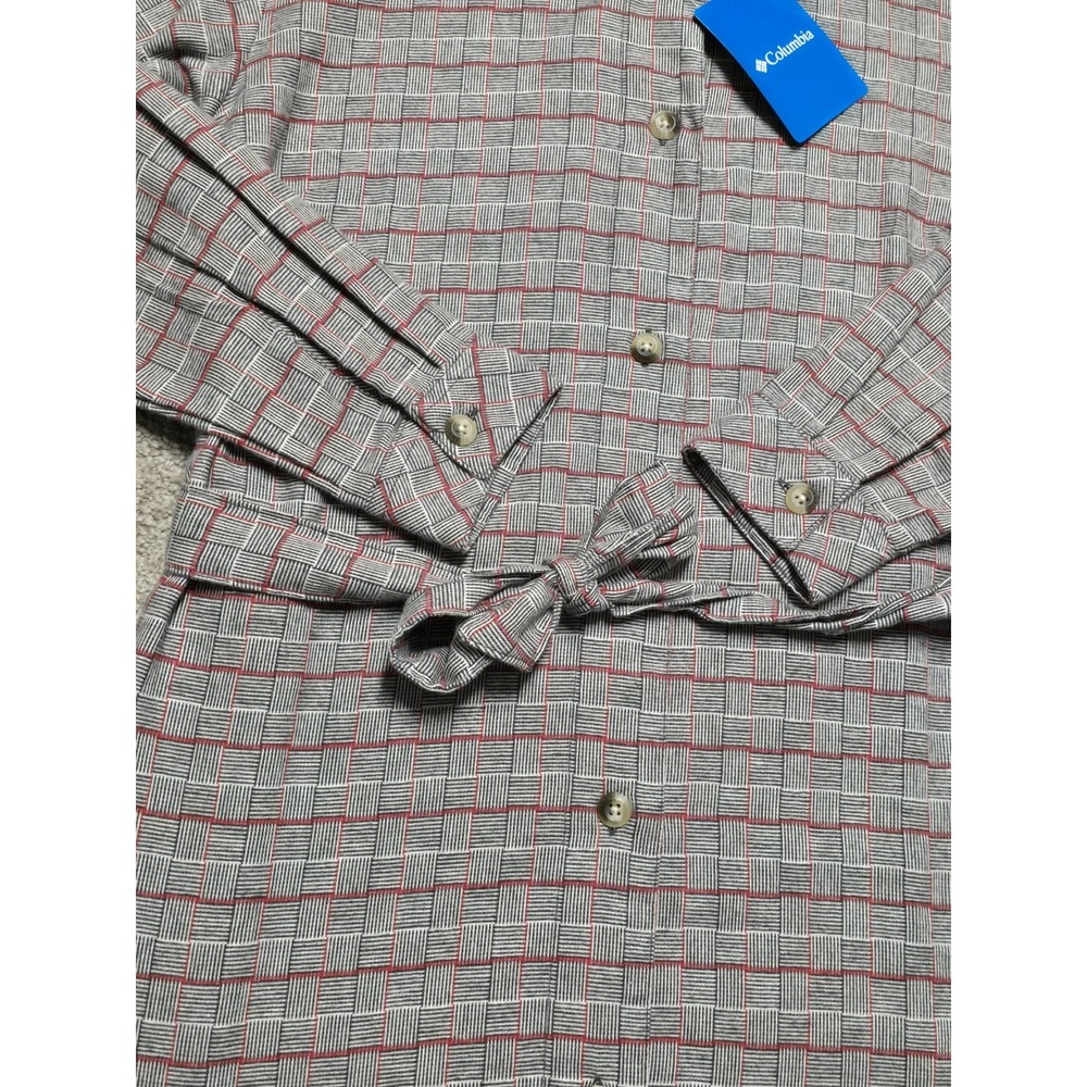NWT Columbia Holly Hideaway Flannel Dress Womens M 100% Cotton Pockets Button‎ - Picture 9 of 16